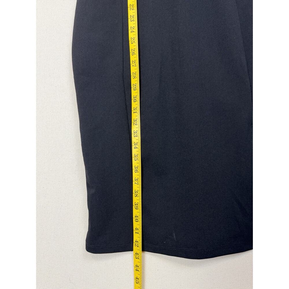 Lulu's Sz XL Black Dress Sexy Midi Bodycon Sleeveless Classic Classy Old Money - Picture 14 of 16